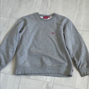 Supreme Classic Gray Crewneck Sweater